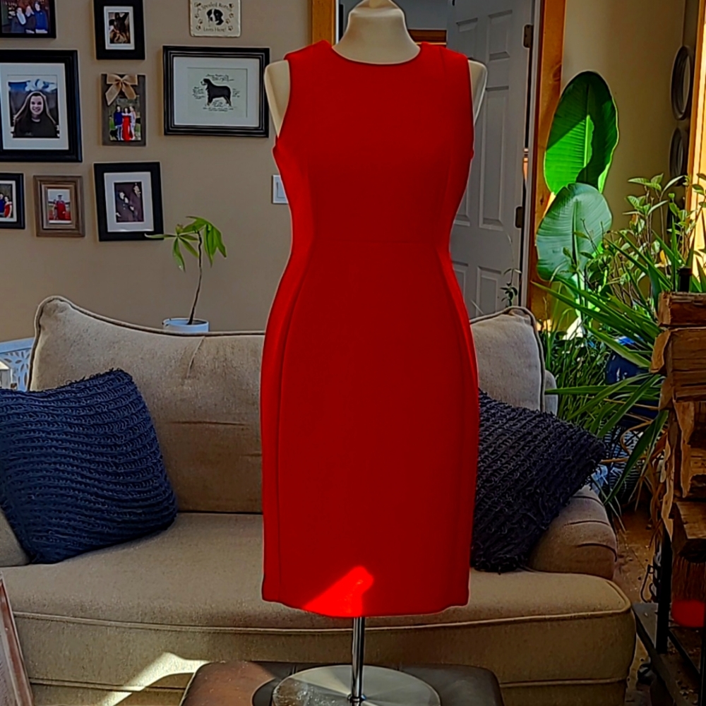 Gorgeous Calvin Klein Red Dress size 6